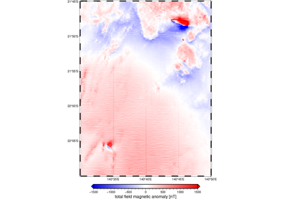 Magnetic airborne survey of the Osborne Mine, Australia