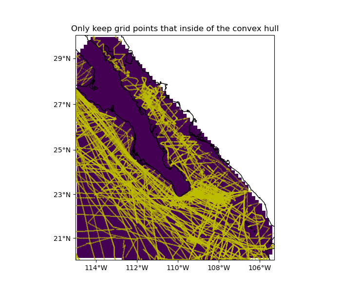 Only keep grid points that inside of the convex hull